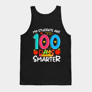 My Students Are 100 Days Smarter 100Th Day School Teacher Tank Top
